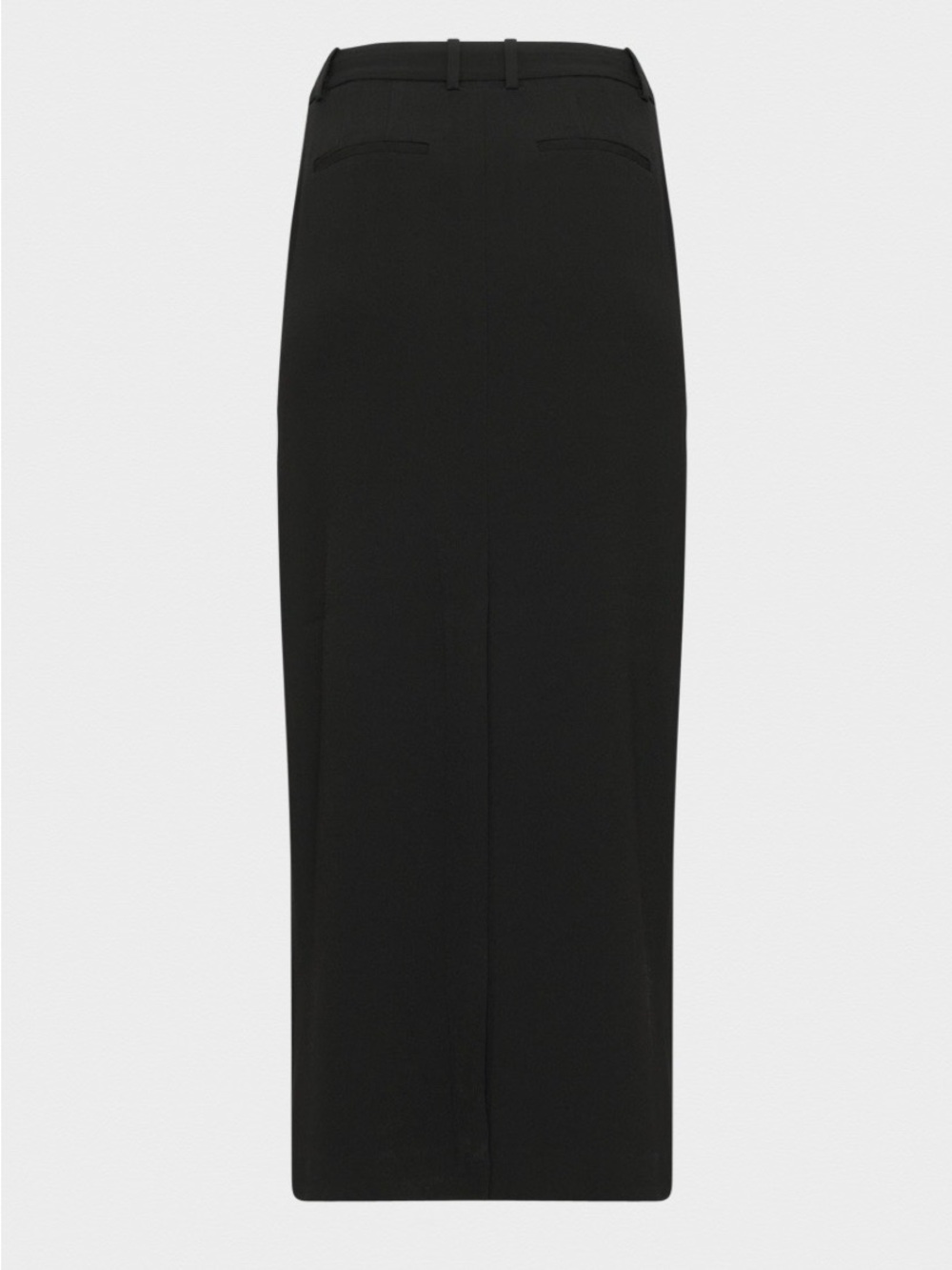 Aritzia Black Midi Pencil Skirt with Belted Waist Detail - Picture 2 of 5
